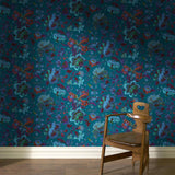 House of Hackney MAJORELLE Wallpaper - Petrol (9'10" - full height)