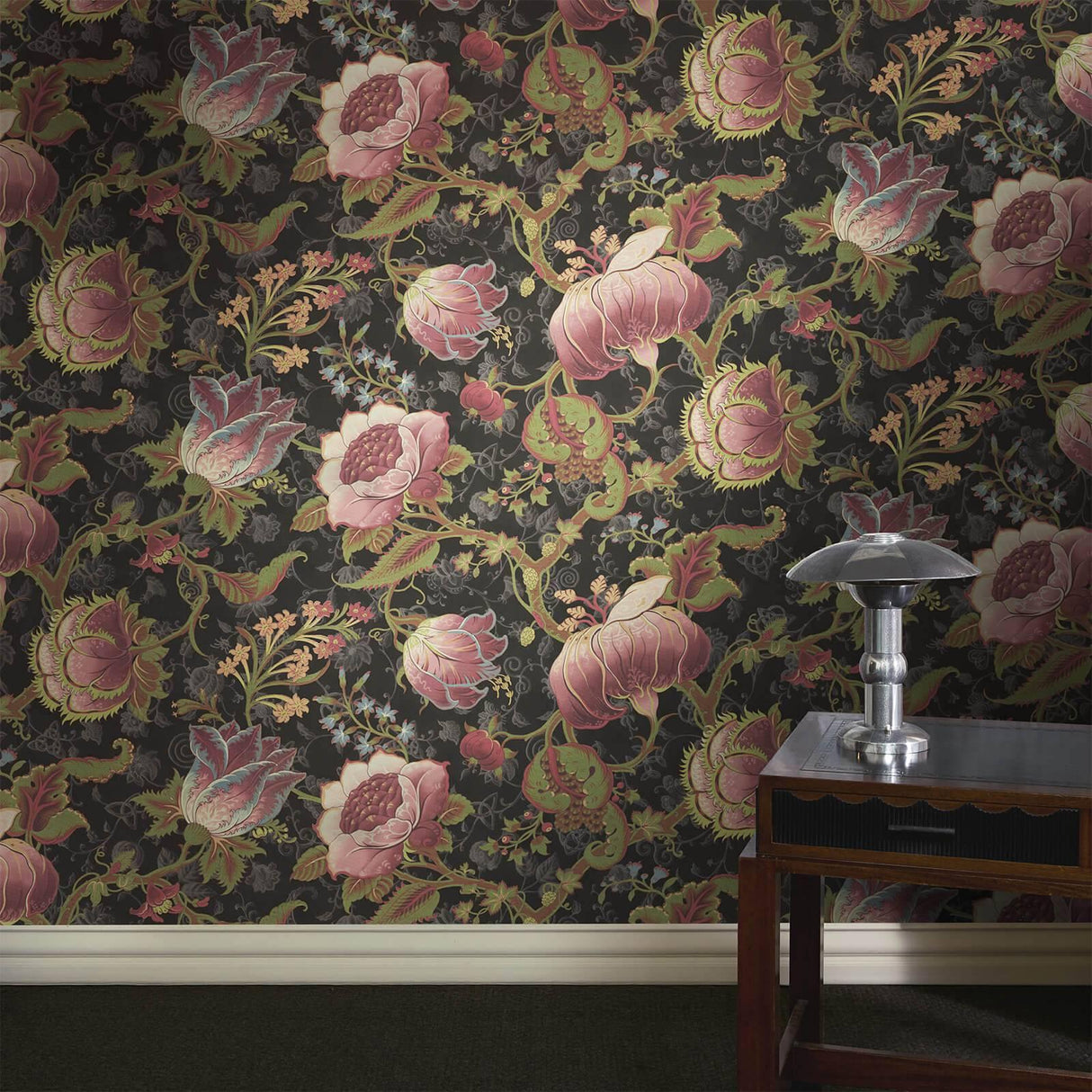 House of Hackney MELIORA Wallpaper - Noir (9'10" - full height)