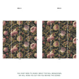 House of Hackney MELIORA Wallpaper - Noir (9'10" - full height)