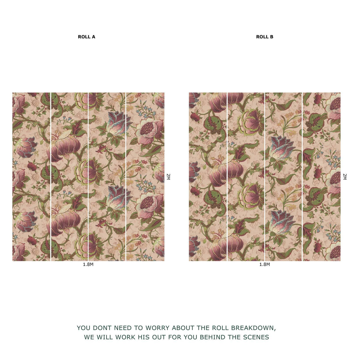 House of Hackney MELIORA Wallpaper - Tourmaline (9'10" - full height)
