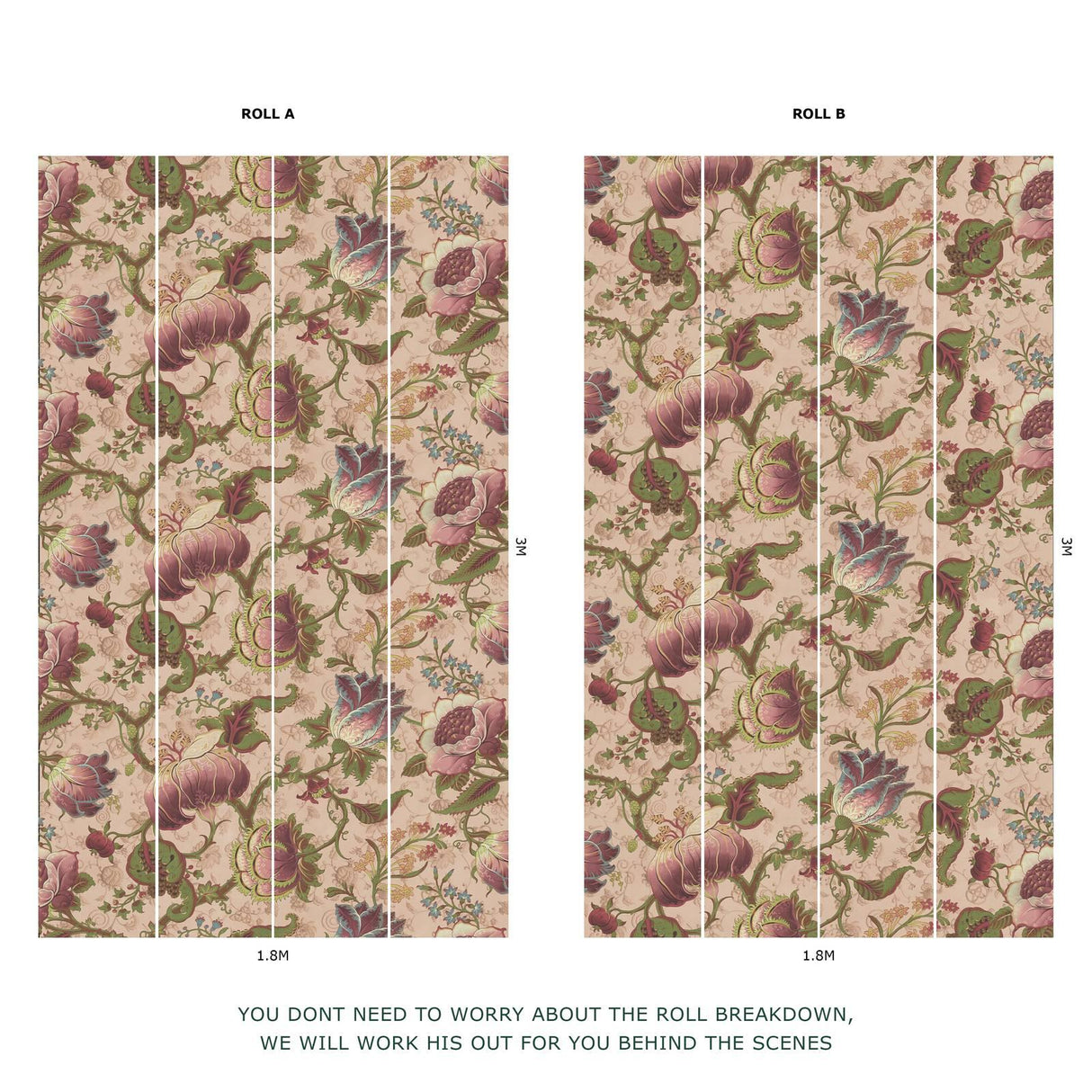 House of Hackney MELIORA Wallpaper - Tourmaline (9'10" - full height)