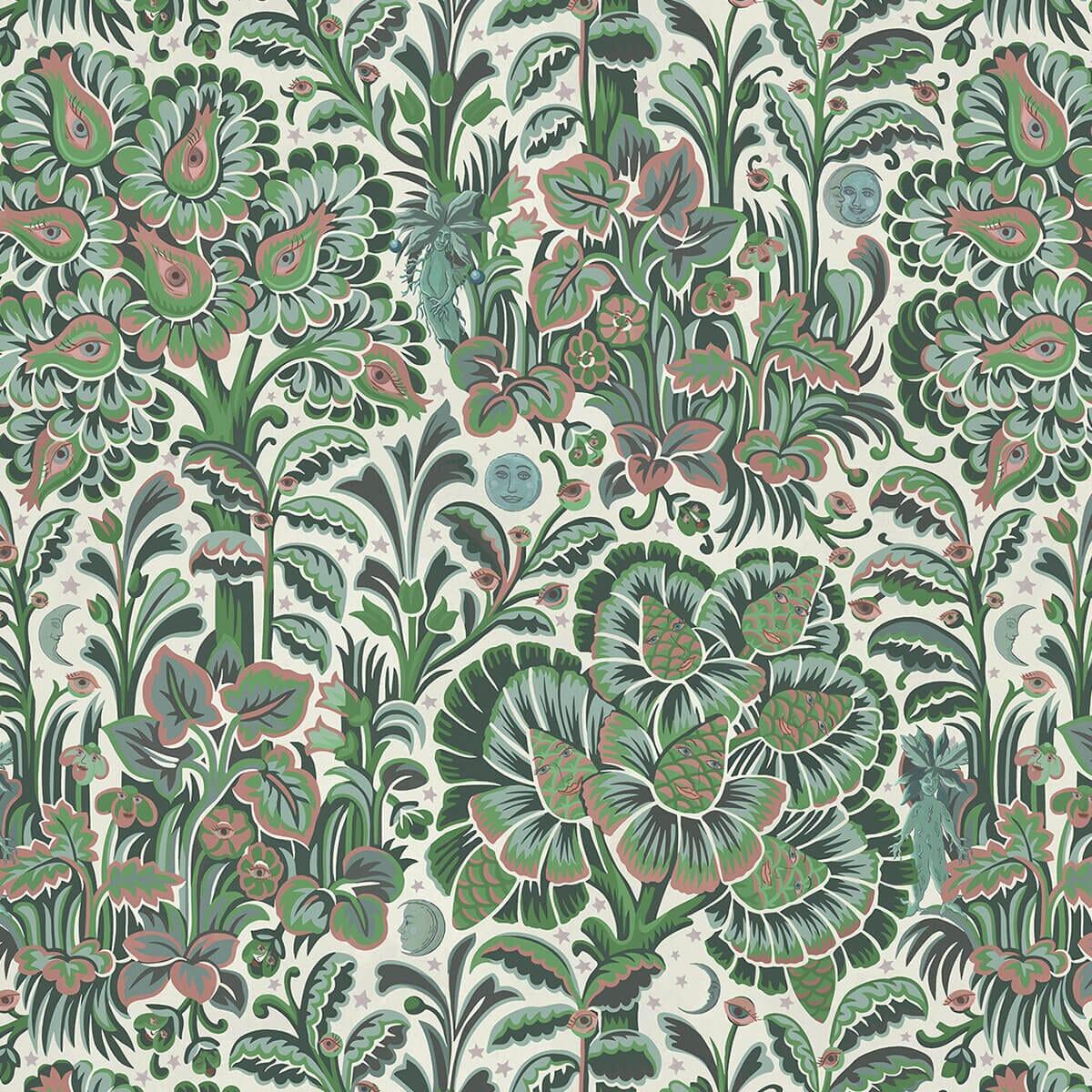 House of Hackney MOON GARDEN MAGNA Wallpaper - Tourmaline (9'10" - full height)