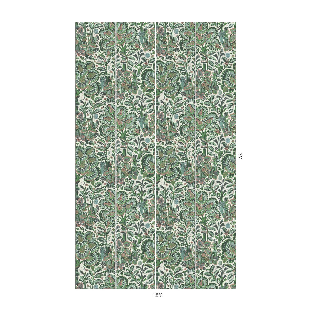 House of Hackney MOON GARDEN MAGNA Wallpaper - Tourmaline (9'10" - full height)
