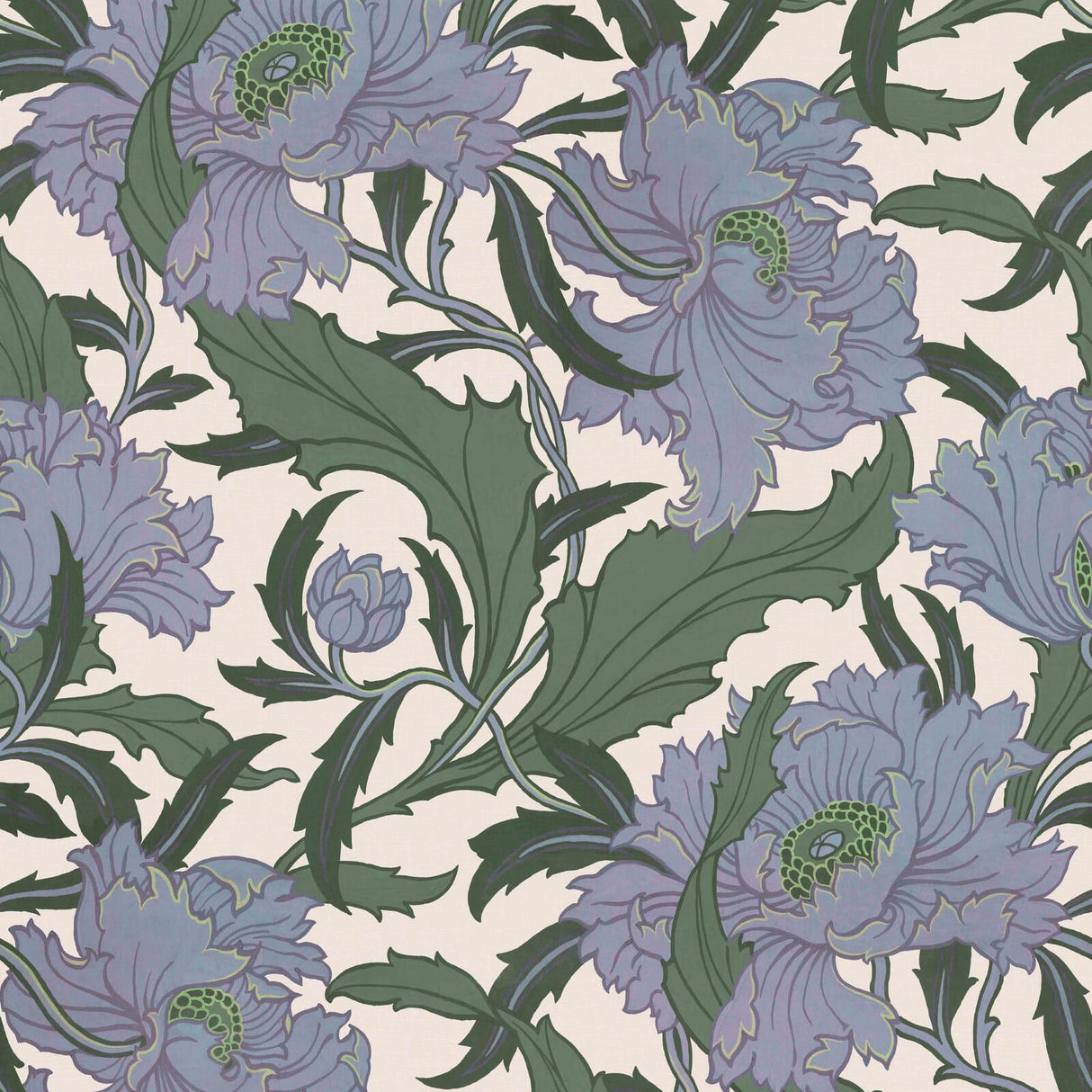 House of Hackney MINERVA Wallpaper - Periwinkle (9'10" - full height)