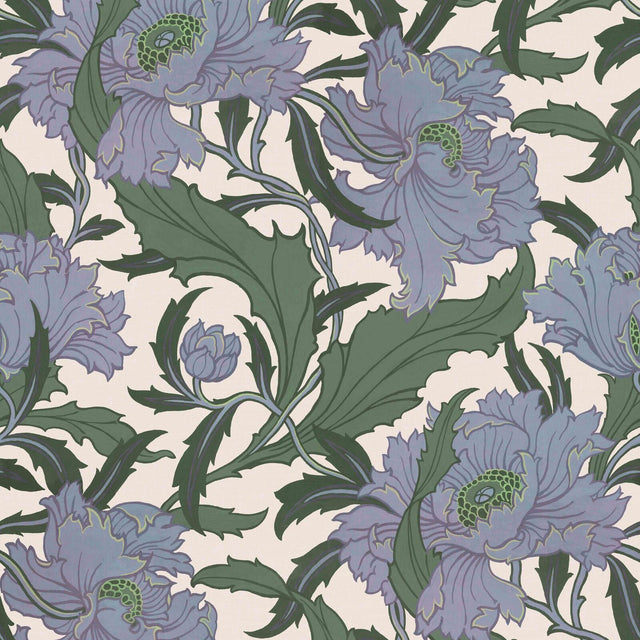 House of Hackney MINERVA Wallpaper - Periwinkle (9'10" - full height)
