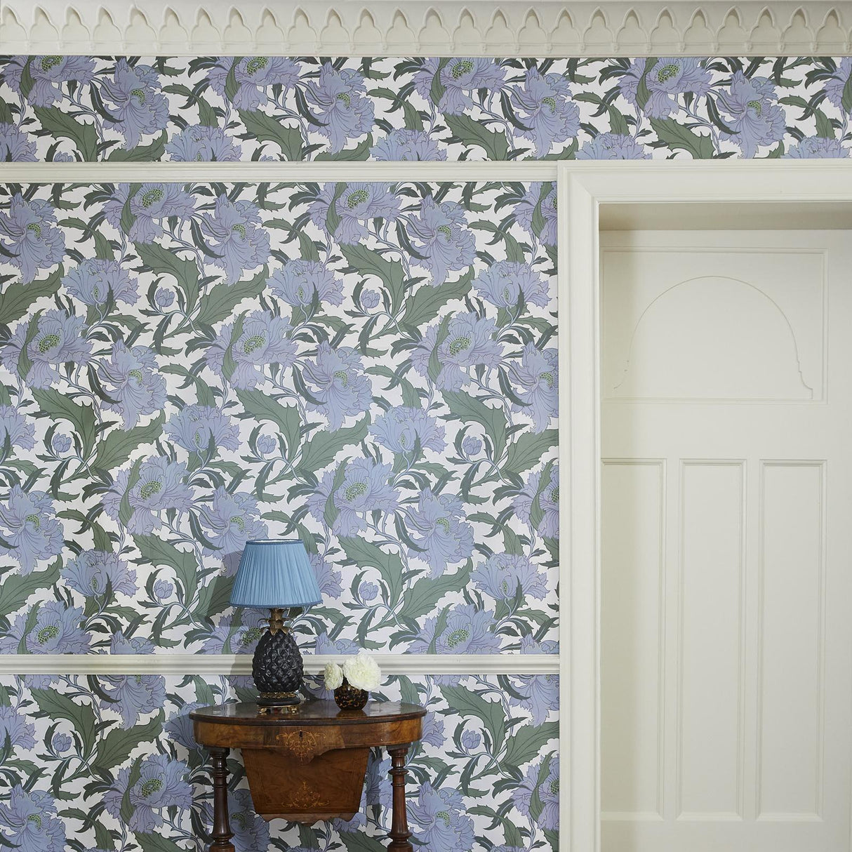 House of Hackney MINERVA Wallpaper - Periwinkle (9'10" - full height)