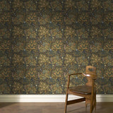 House of Hackney MOON GARDEN Wallpaper - Midnight (9'10" - full height)
