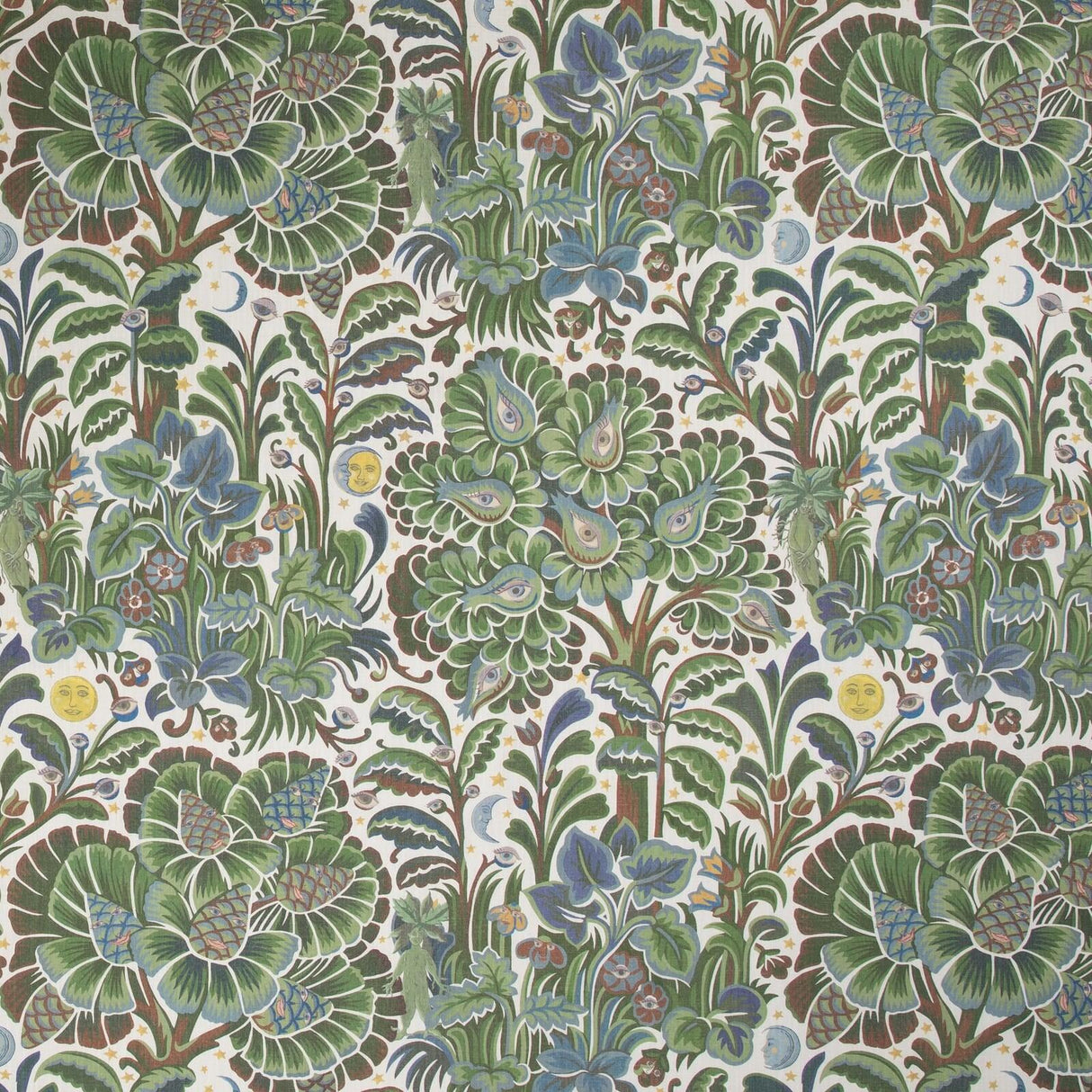 House of Hackney MOON GARDEN Wallpaper - Verde (9'10" - full height)