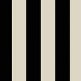 House of Hackney MONO STRIPE Wallpaper - Off Black/Oyster (9'10" - full height)