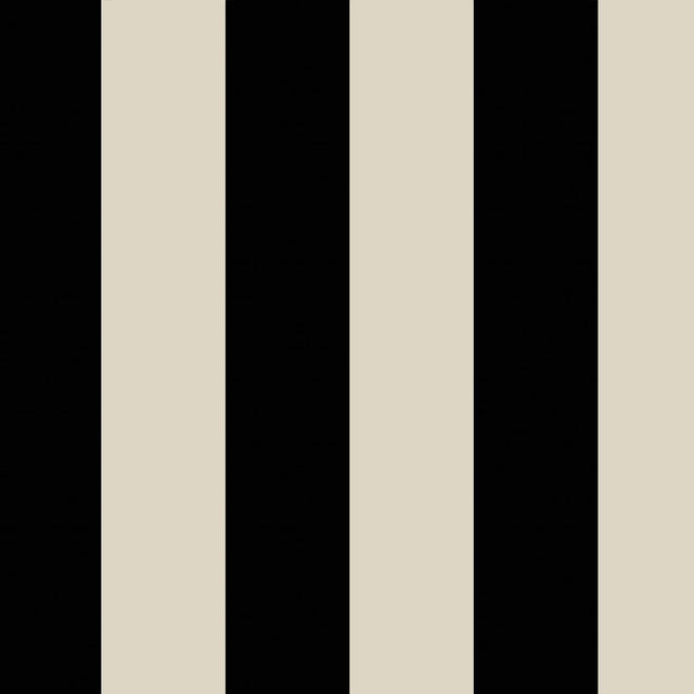 House of Hackney MONO STRIPE Wallpaper - Off Black/Oyster (9'10" - full height)