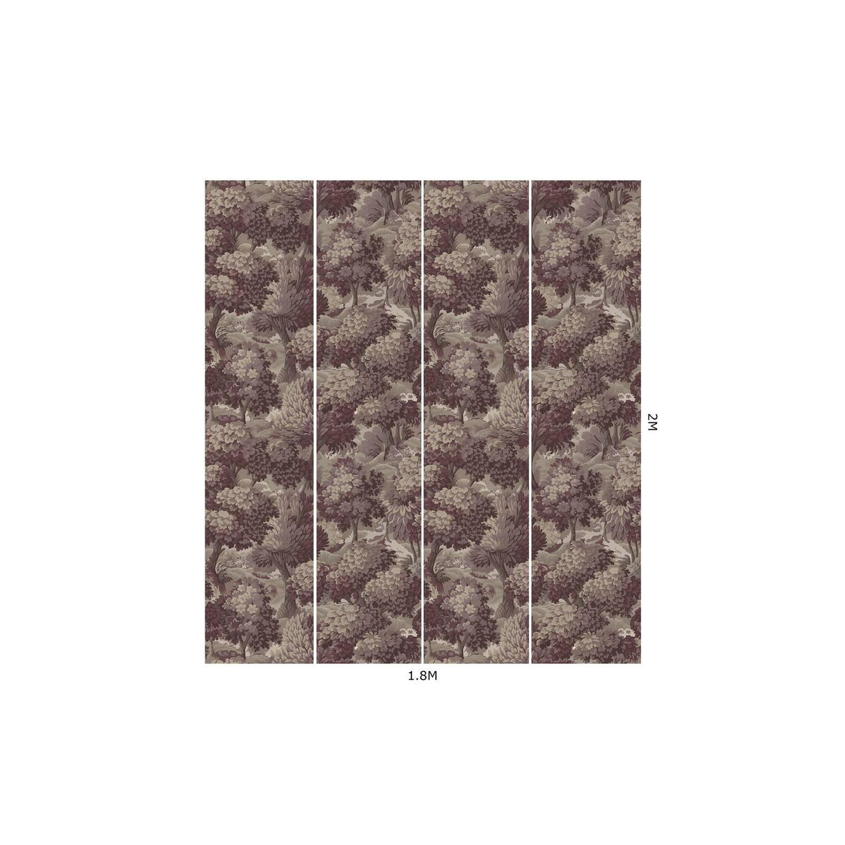House of Hackney NEMOR Wallpaper - Anemone (9'10" - full height)