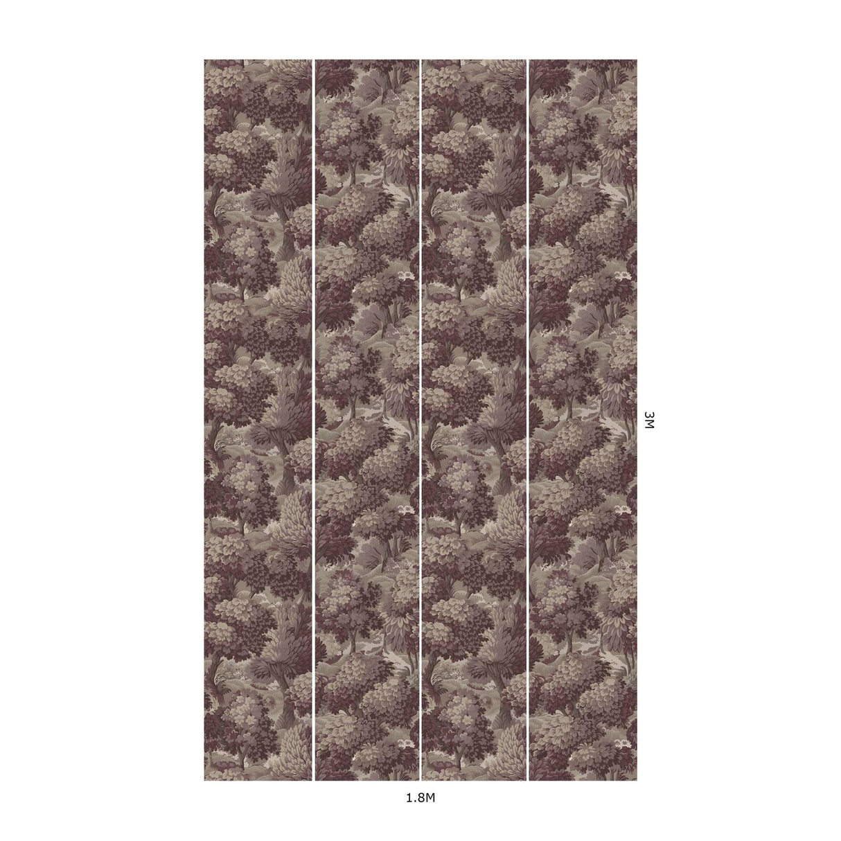 House of Hackney NEMOR Wallpaper - Anemone (9'10" - full height)
