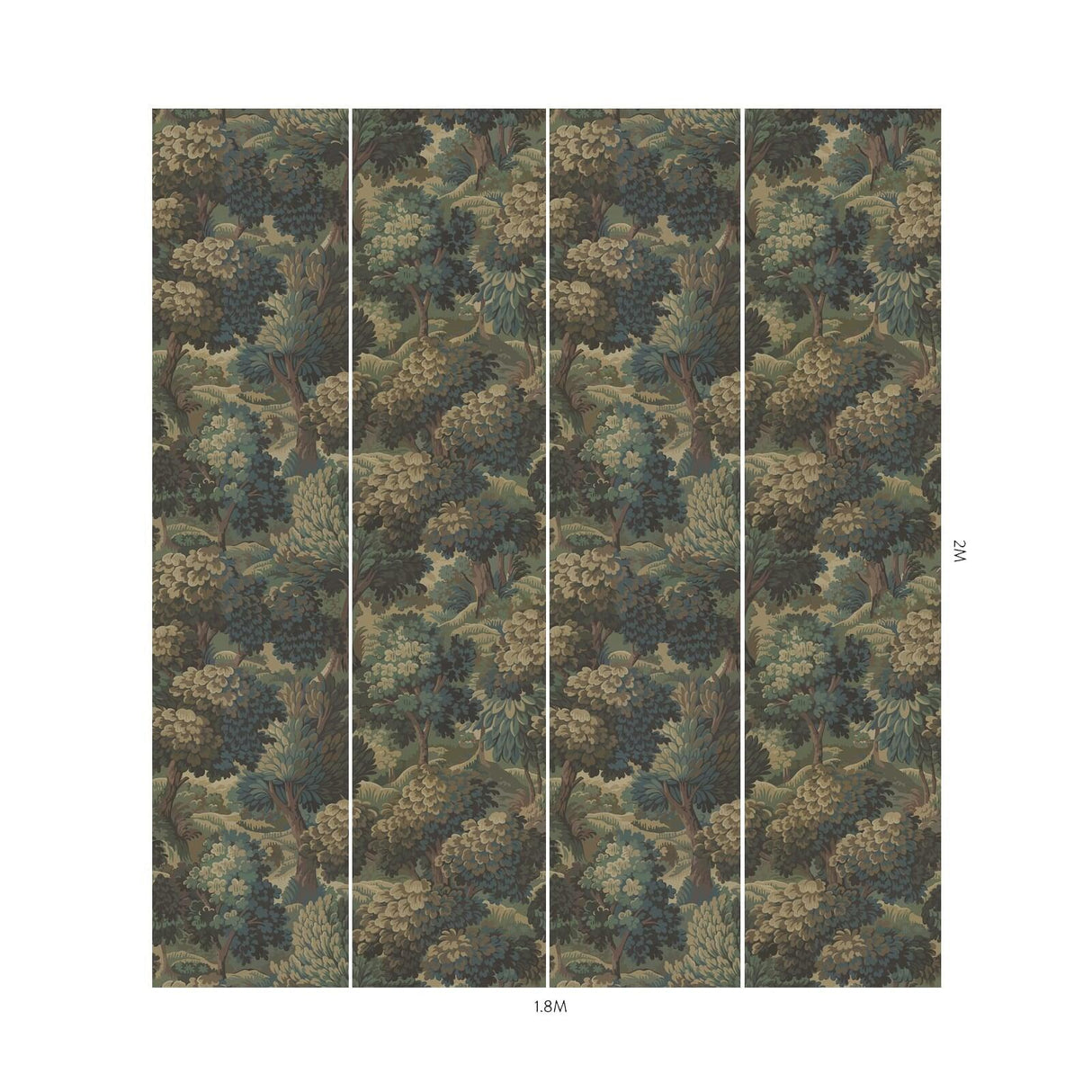 House of Hackney NEMOR Wallpaper - Bronze (9'10" - full height)
