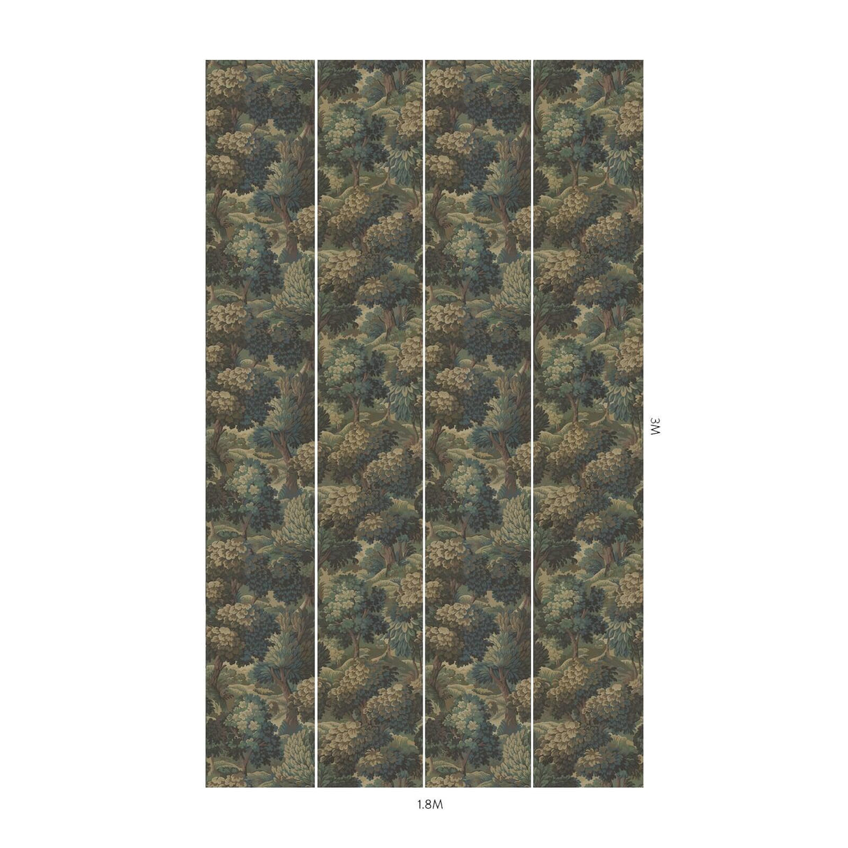 House of Hackney NEMOR Wallpaper - Bronze (9'10" - full height)