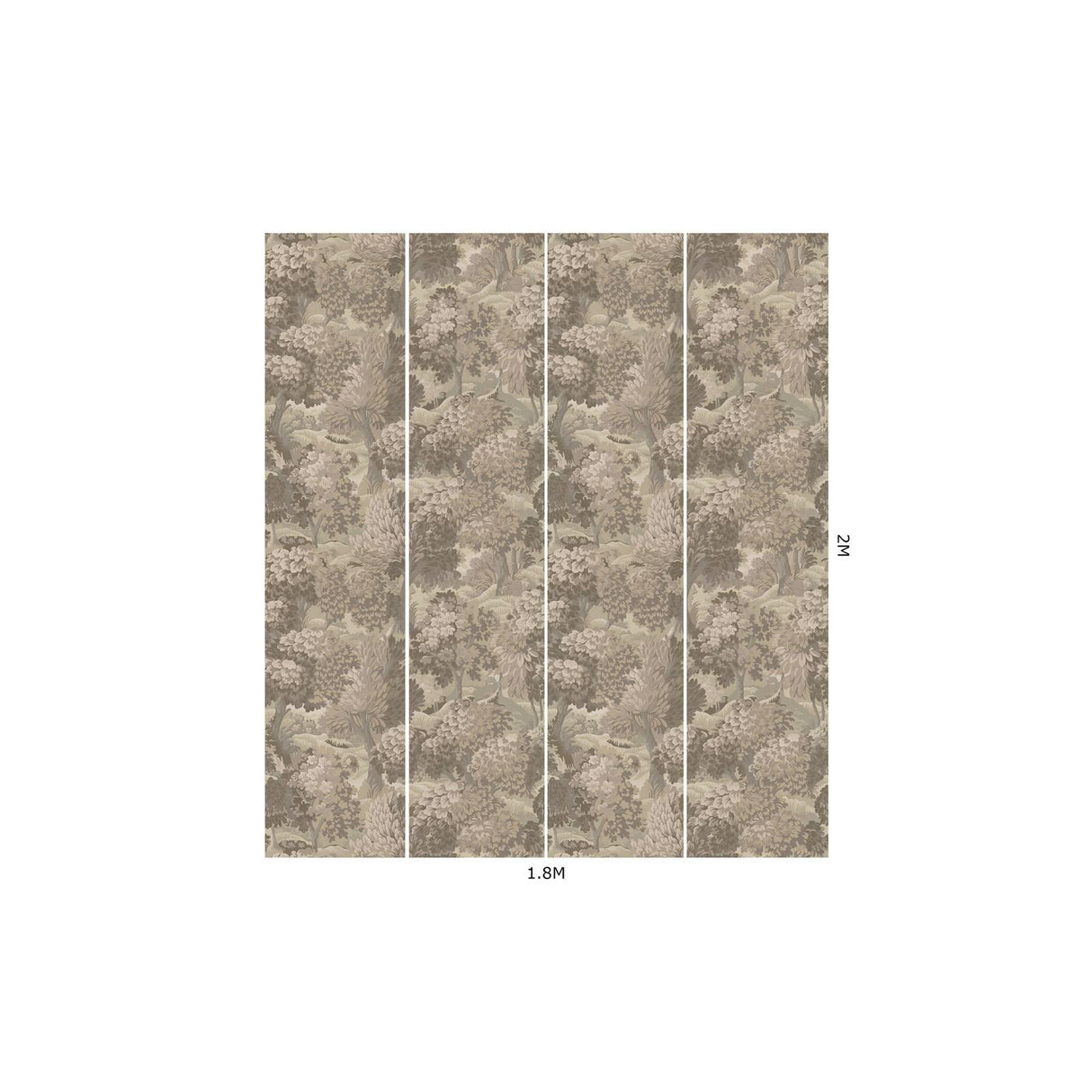 House of Hackney NEMOR Wallpaper - Clay (9'10" - full height)