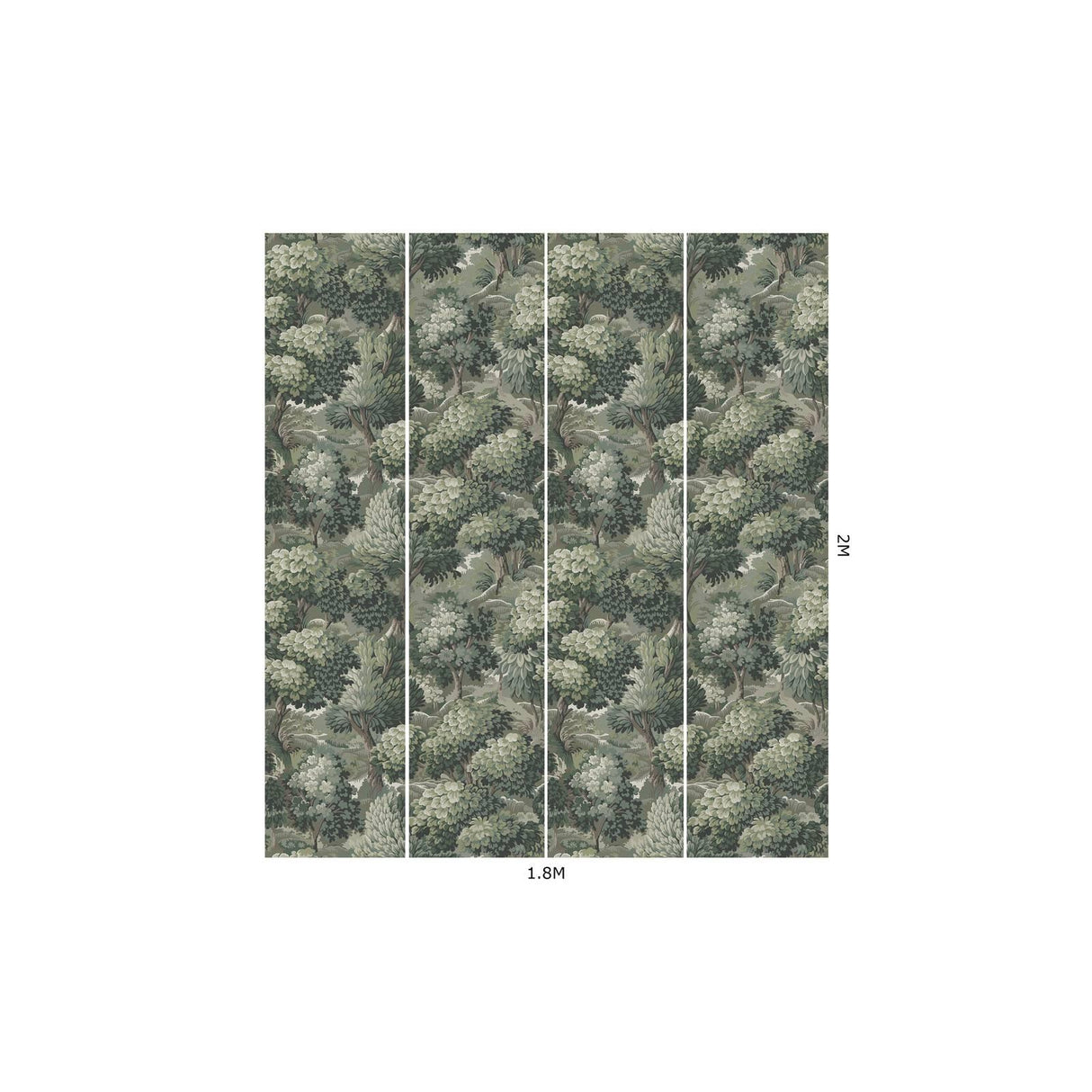 House of Hackney NEMOR Wallpaper - Verde (9'10" - full height)