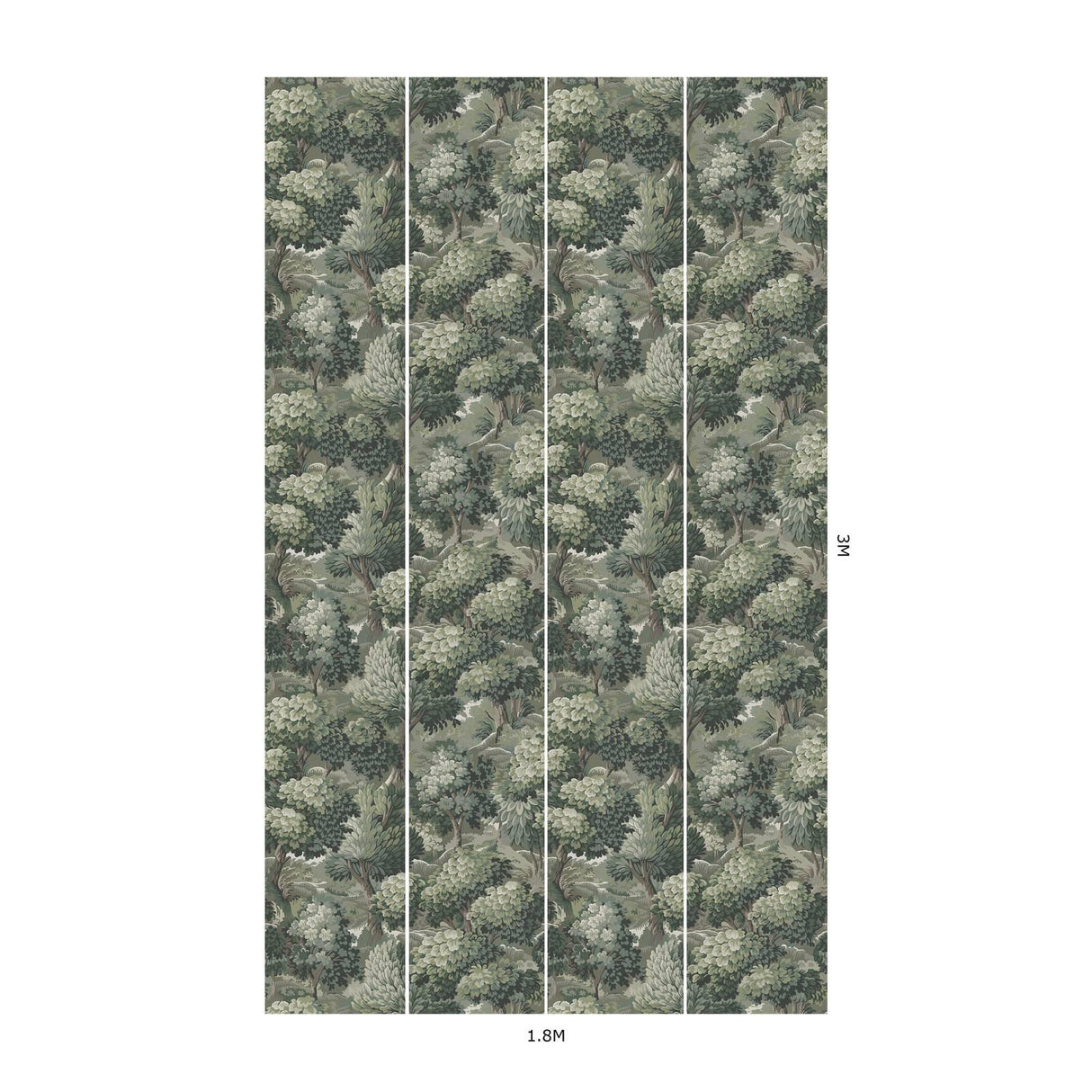 House of Hackney NEMOR Wallpaper - Verde (9'10" - full height)