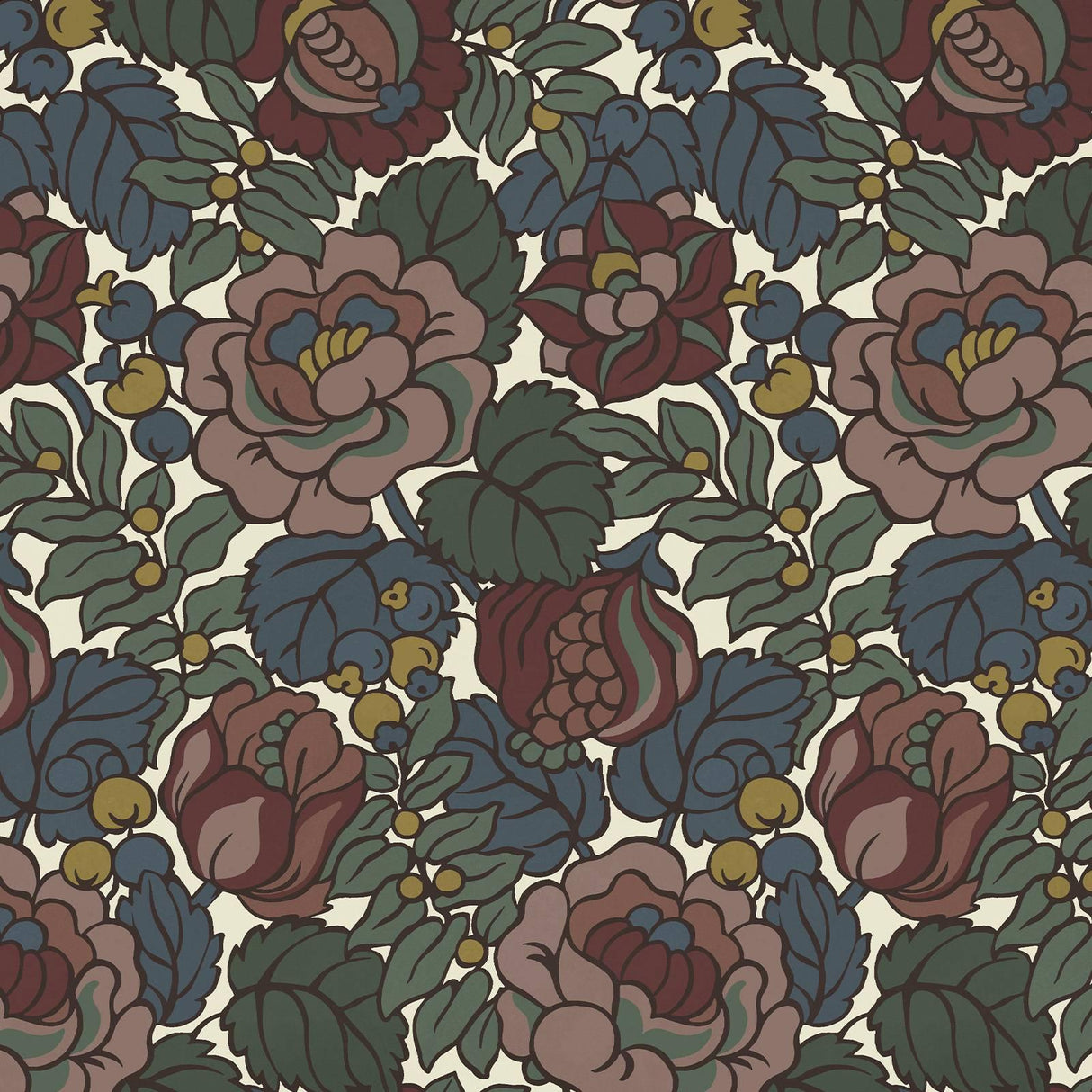 House of Hackney NAVARINO Wallpaper - Carnelian (9'10" - full height)