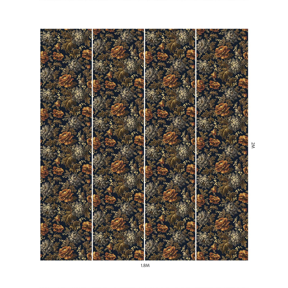 House of Hackney OPIA Wallpaper - Midnight (9'10" - full height)