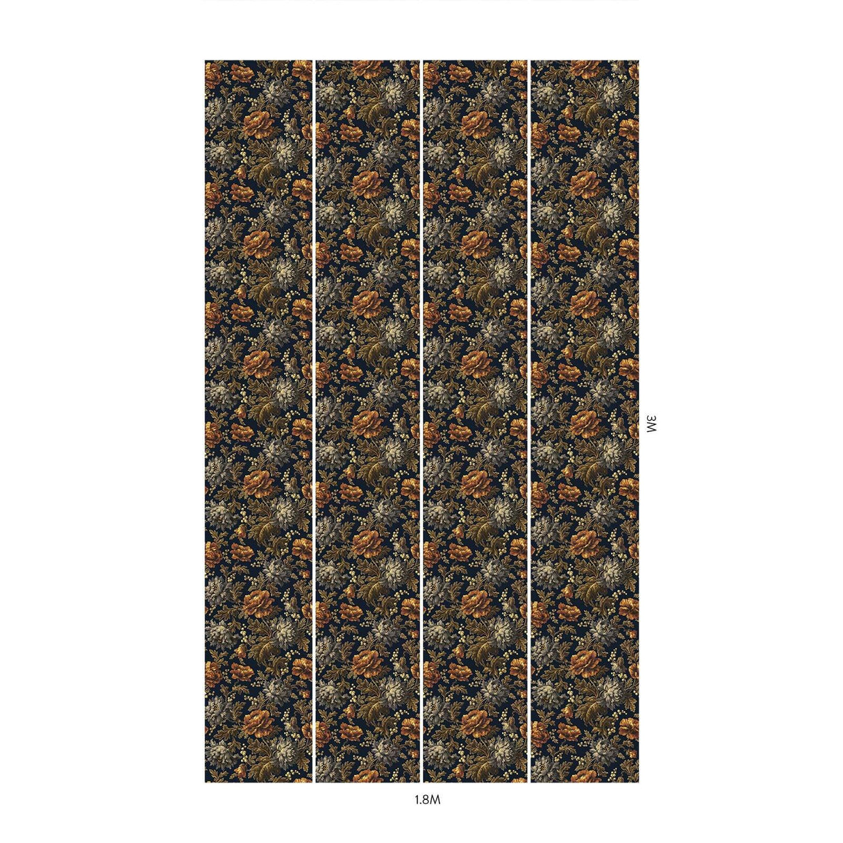 House of Hackney OPIA Wallpaper - Midnight (9'10" - full height)