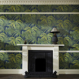 House of Hackney PALMERAL MAGNA Wallpaper - Midnight Green (9'10" - full height)