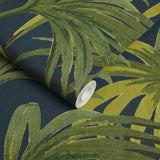 House of Hackney PALMERAL MAGNA Wallpaper - Midnight Green (9'10" - full height)