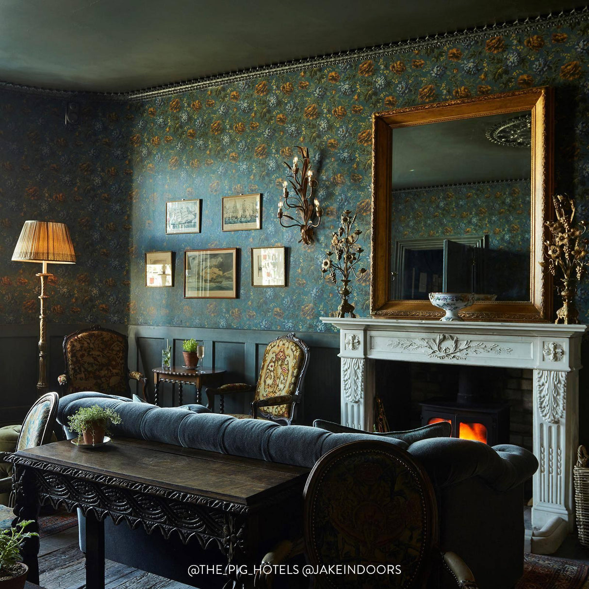 House of Hackney OPIA Wallpaper - Petrol (9'10" - full height)