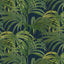 House of Hackney PALMERAL Wallpaper - Midnight & Green (9'10" - full height)