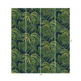 House of Hackney PALMERAL Wallpaper - Midnight & Green (9'10" - full height)