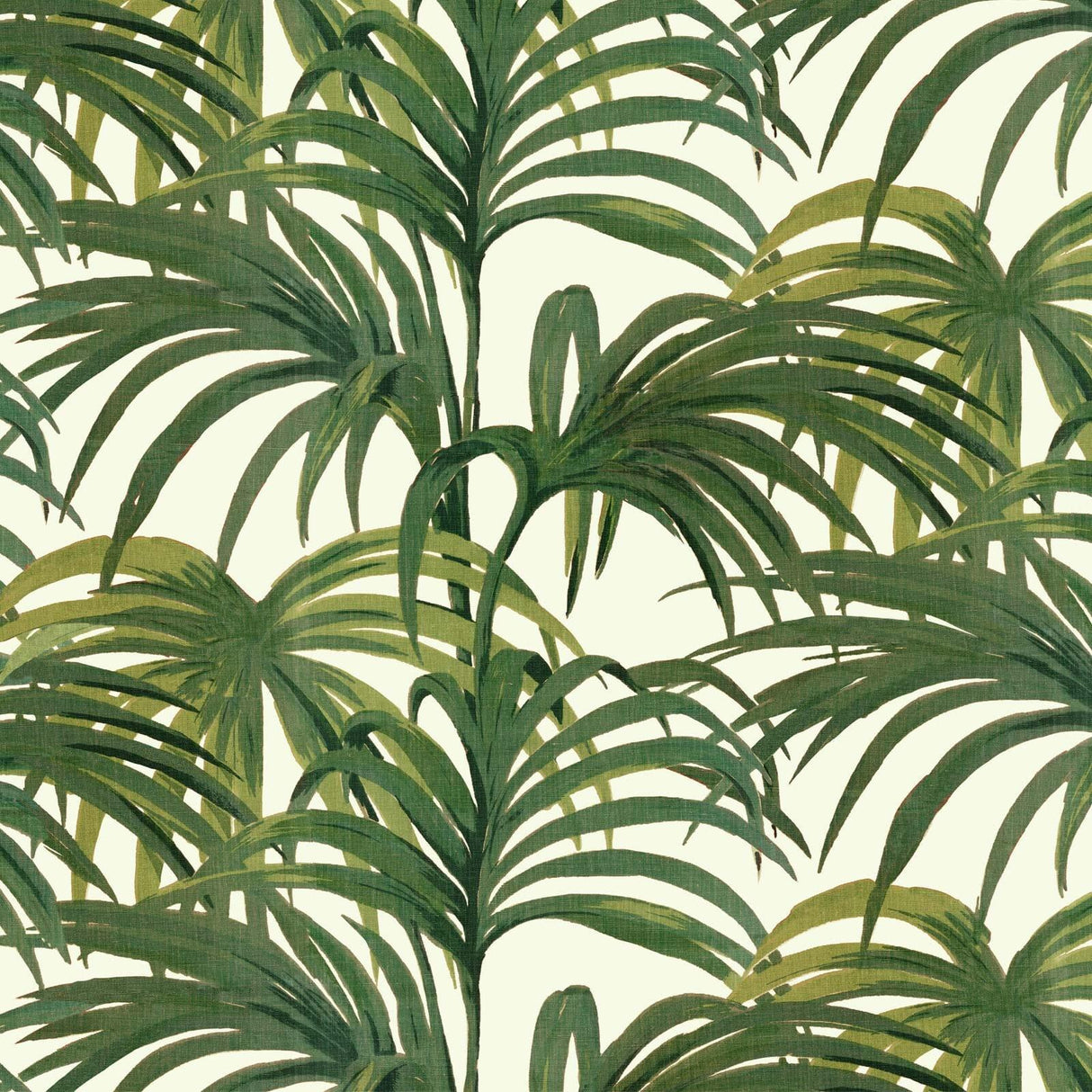 House of Hackney PALMERAL Wallpaper - Off White & Green (9'10" - full height)