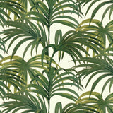 House of Hackney PALMERAL Wallpaper - Off White & Green (9'10" - full height)