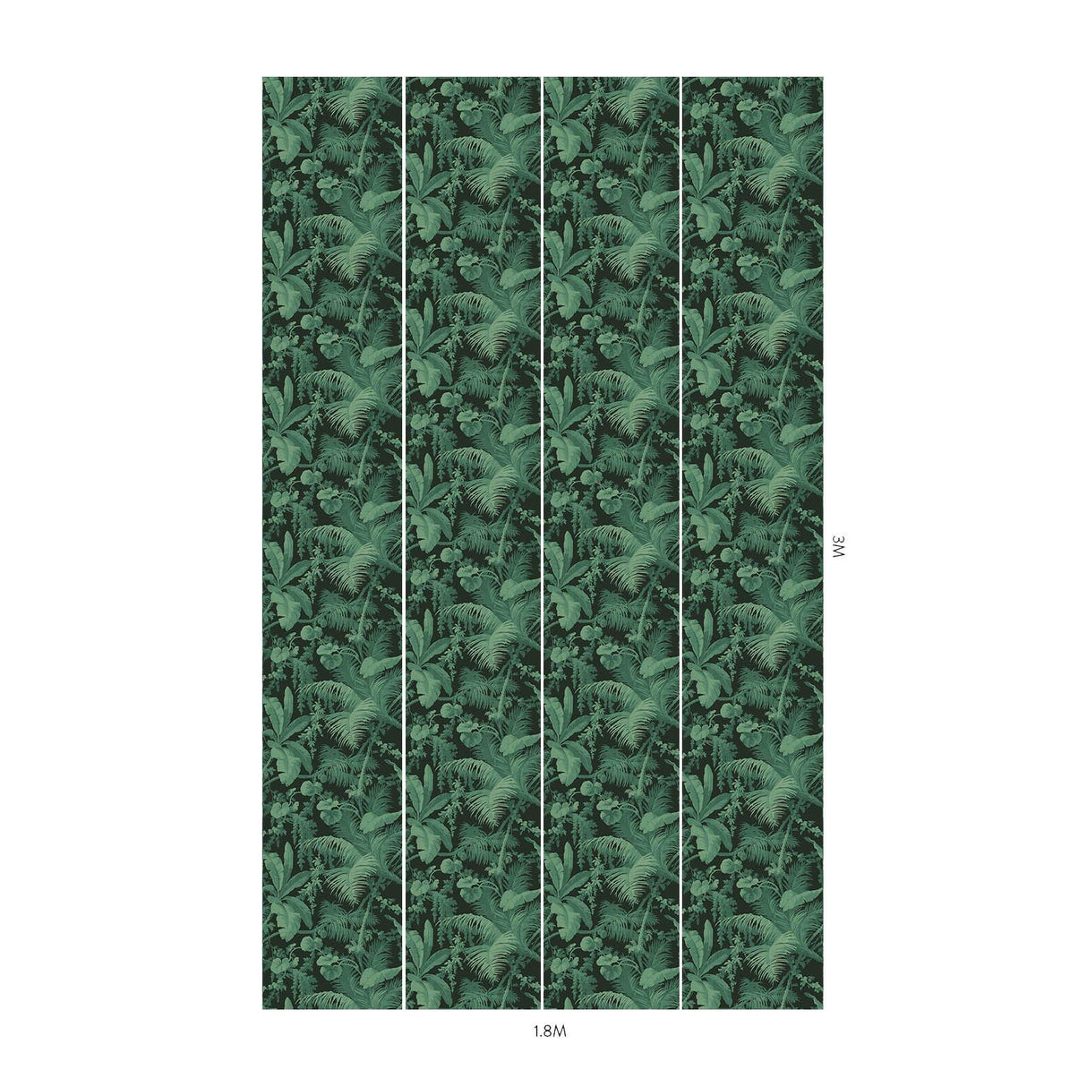 House of Hackney PAMPAS Wallpaper - Noir (9'10" - full height)