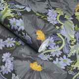House of Hackney PAPAVERA Wallpaper - Noir (9'10" - full height)