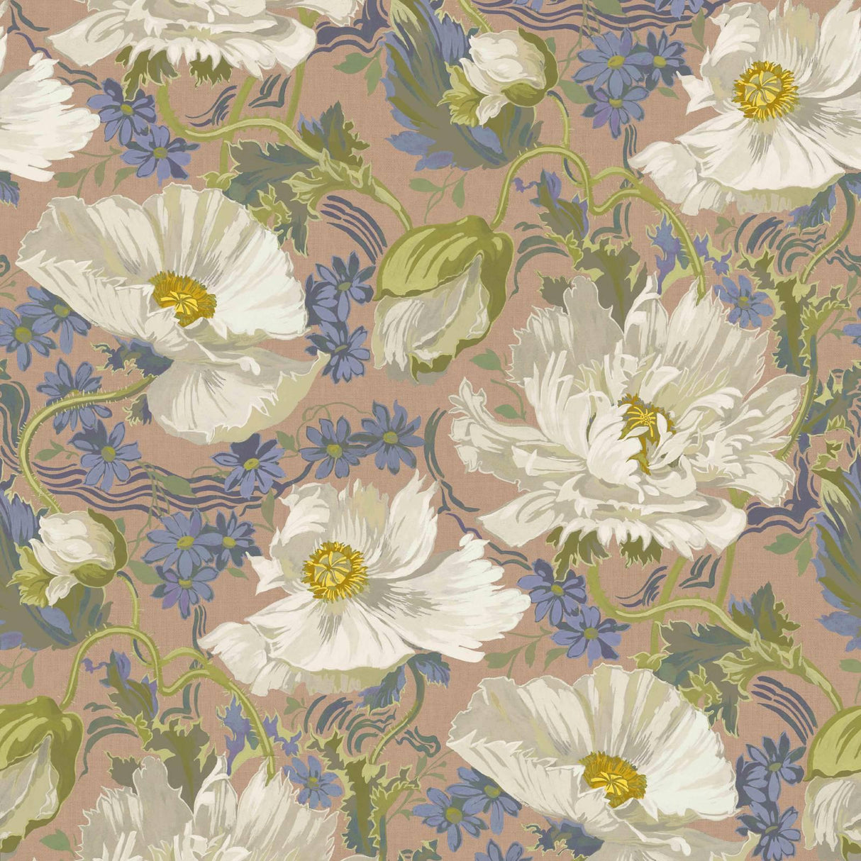 House of Hackney PAPAVERA Wallpaper - Tourmaline (9'10" - full height)