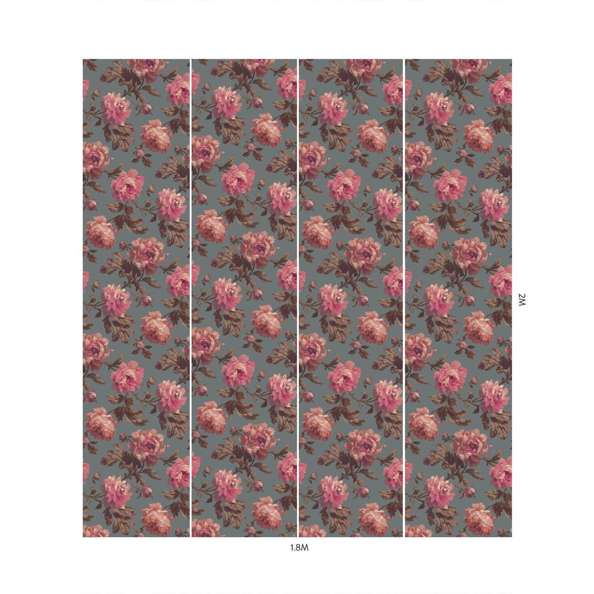 House of Hackney PEONEDEN Wallpaper - Chinois Green (9'10" - full height)