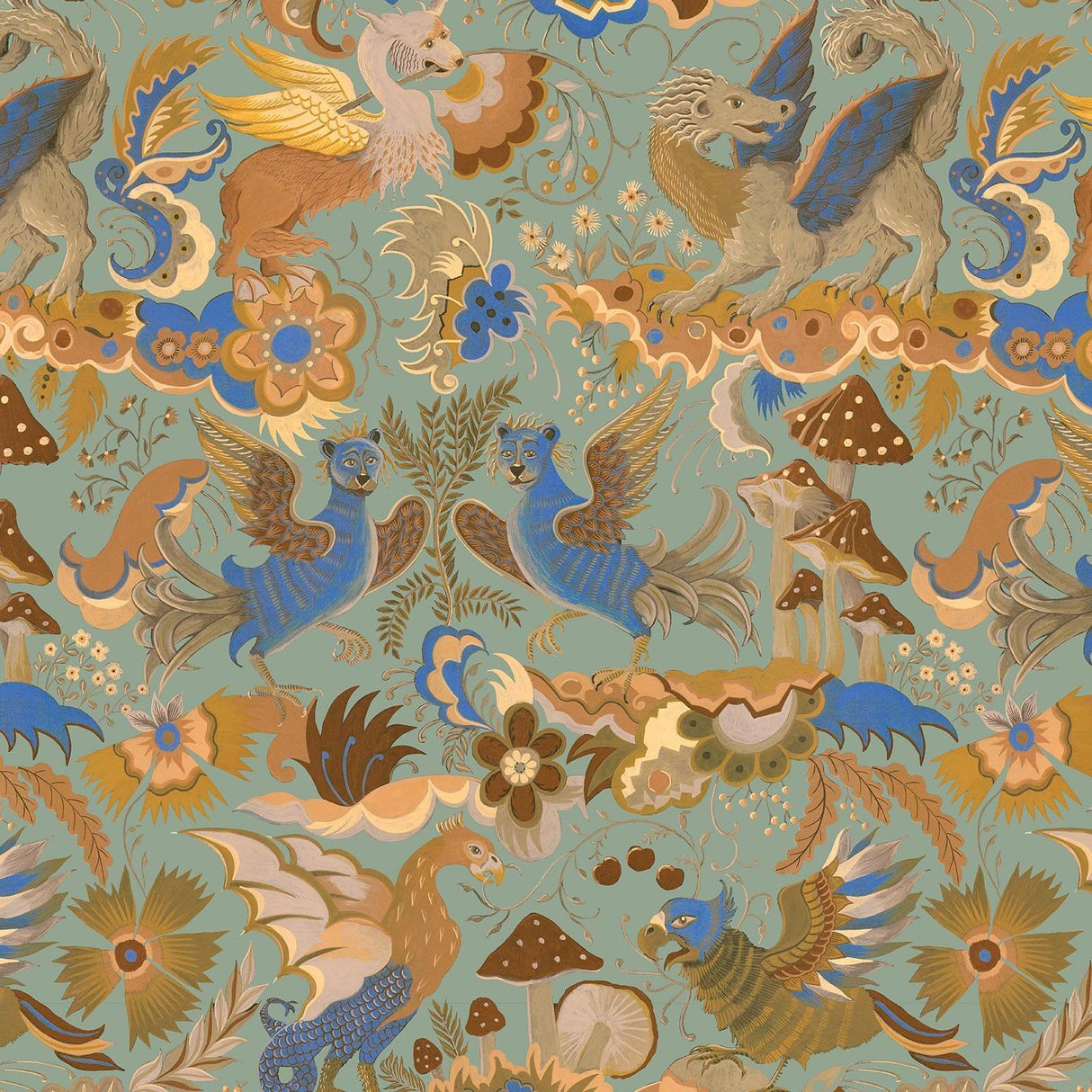 House of Hackney PHANTASIA Wallpaper - Jadeite (9'10" - full height)