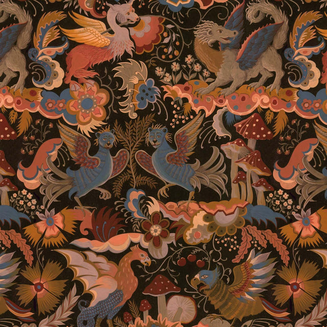 House of Hackney PHANTASIA Wallpaper - Selenite Orange (9'10" - full height)
