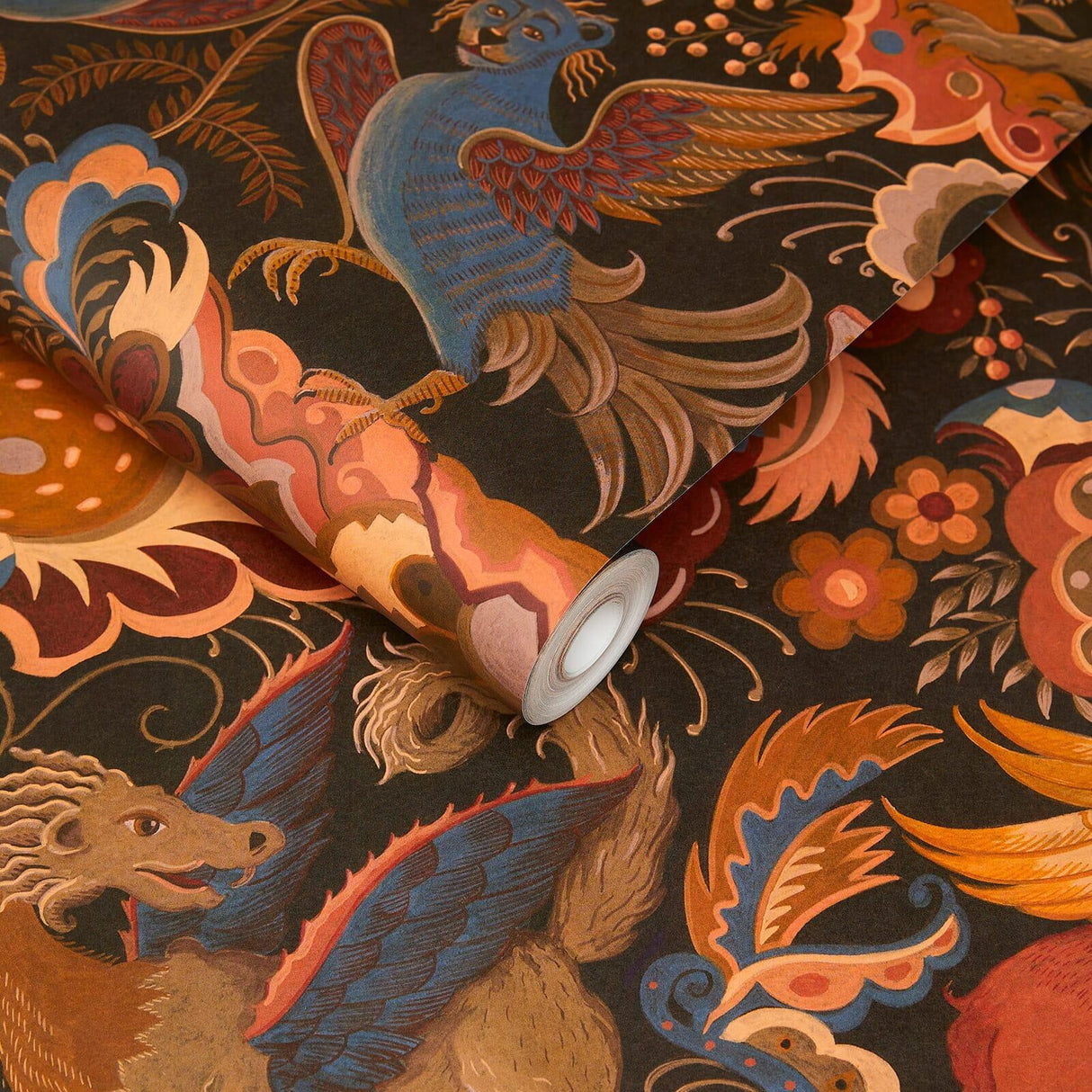 House of Hackney PHANTASIA Wallpaper - Selenite Orange (9'10" - full height)