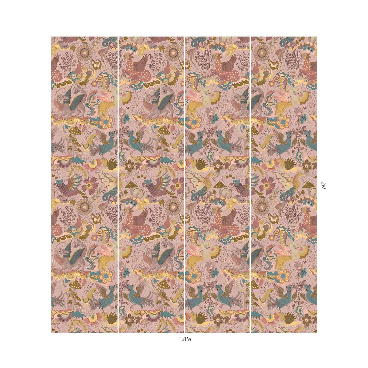 House of Hackney PHANTASIA Wallpaper - Tourmaline (9'10" - full height)
