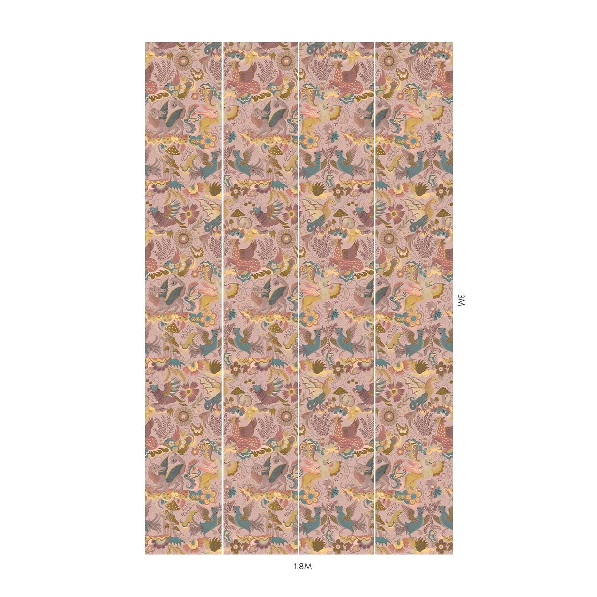House of Hackney PHANTASIA Wallpaper - Tourmaline (9'10" - full height)