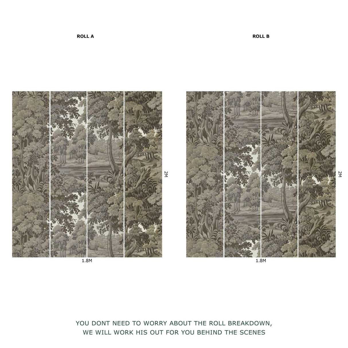 House of Hackney PLANTASIA Wallpaper - Cedar (9'10" - full height)