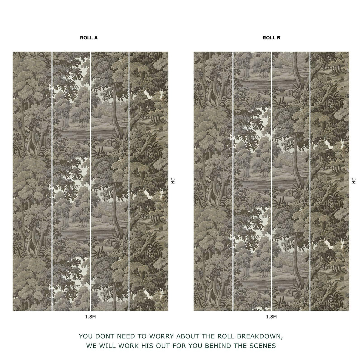 House of Hackney PLANTASIA Wallpaper - Cedar (9'10" - full height)