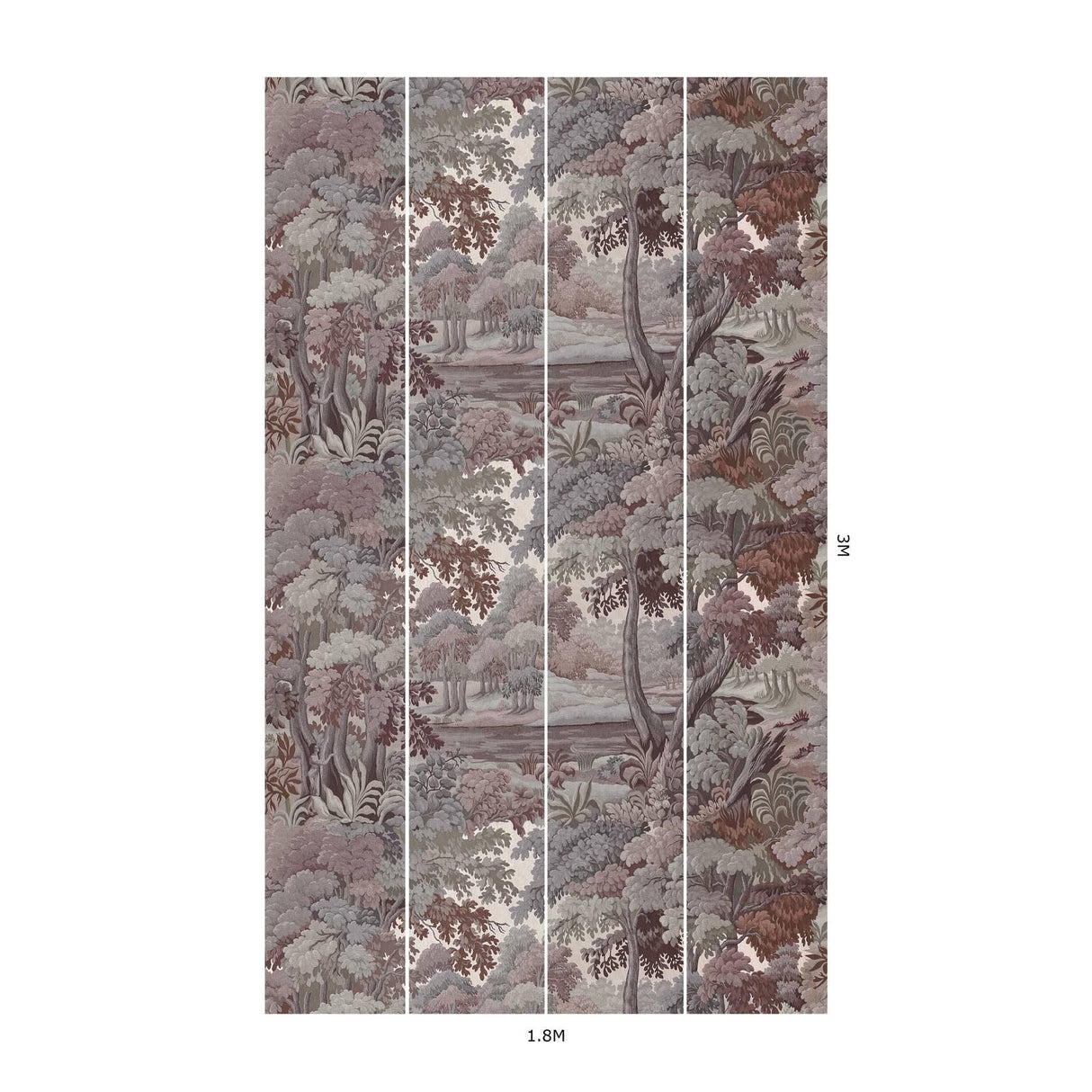 House of Hackney PLANTASIA Wallpaper - Chestnut (9'10" - full height)