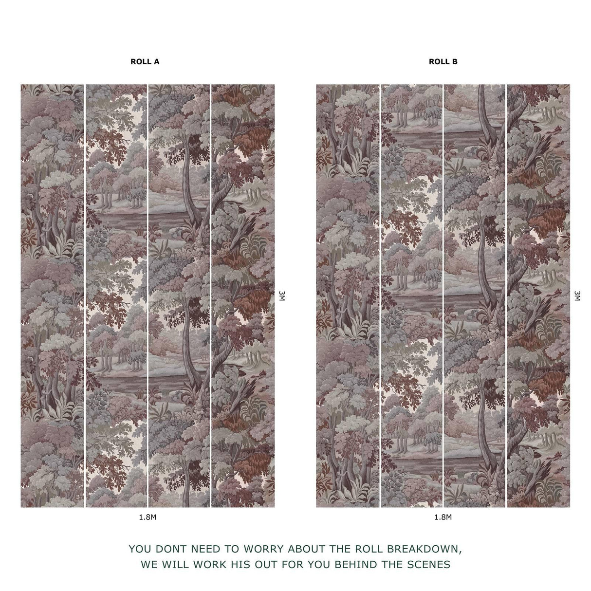 House of Hackney PLANTASIA Wallpaper - Chestnut (9'10" - full height)