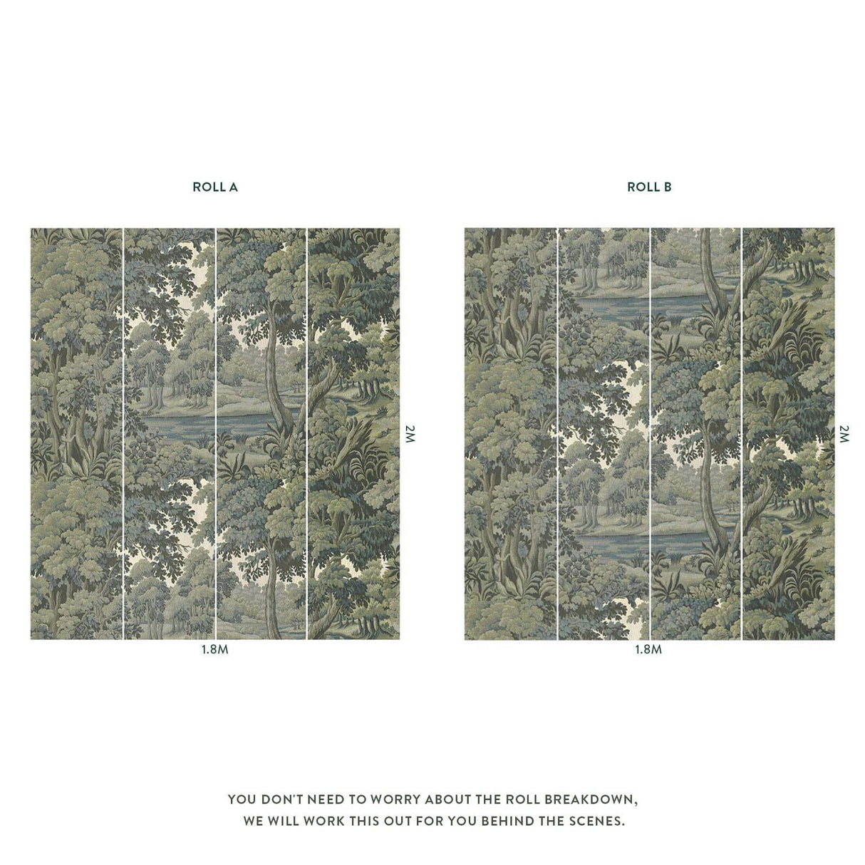 House of Hackney PLANTASIA Wallpaper - Sage (9'10" - full height)