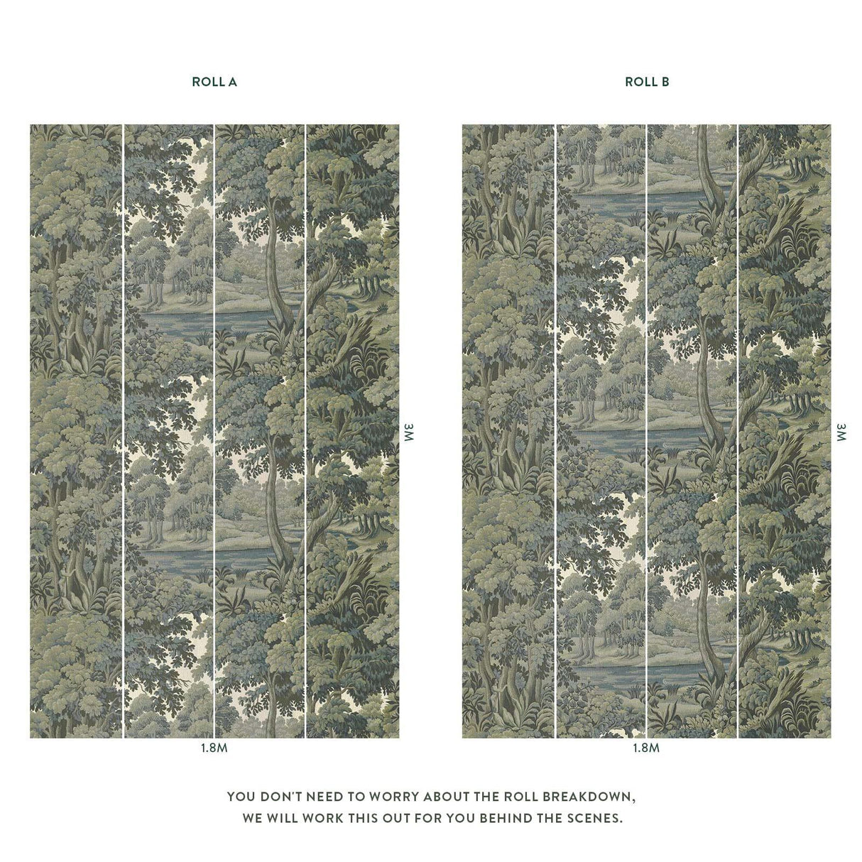 House of Hackney PLANTASIA Wallpaper - Sage (9'10" - full height)