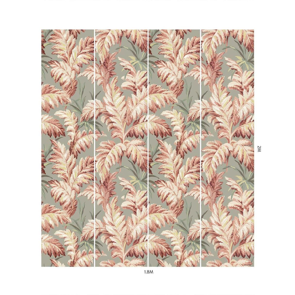House of Hackney PLUMA Wallpaper - Eau De Nil (9'10" - full height)
