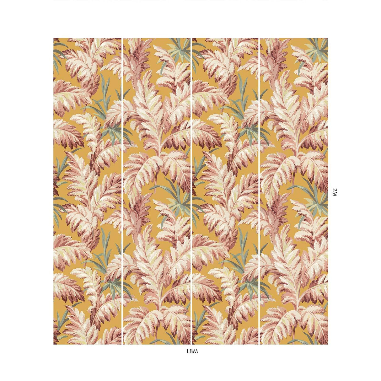 House of Hackney PLUMA Wallpaper - Flaxen (9'10" - full height)