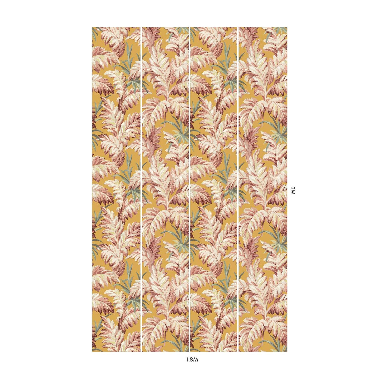 House of Hackney PLUMA Wallpaper - Flaxen (9'10" - full height)