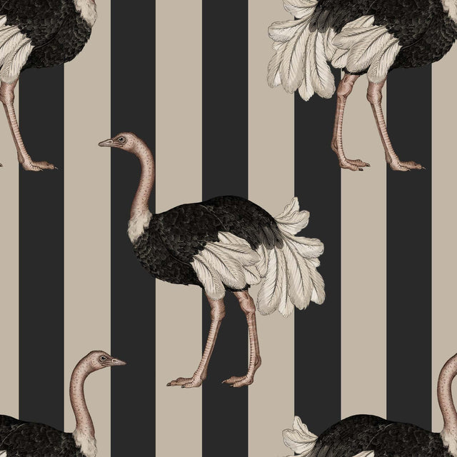 House of Hackney PRIDE Wallpaper - Clay & Off Black (9'10" - full height)